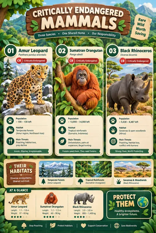 Endangered Animals Charts