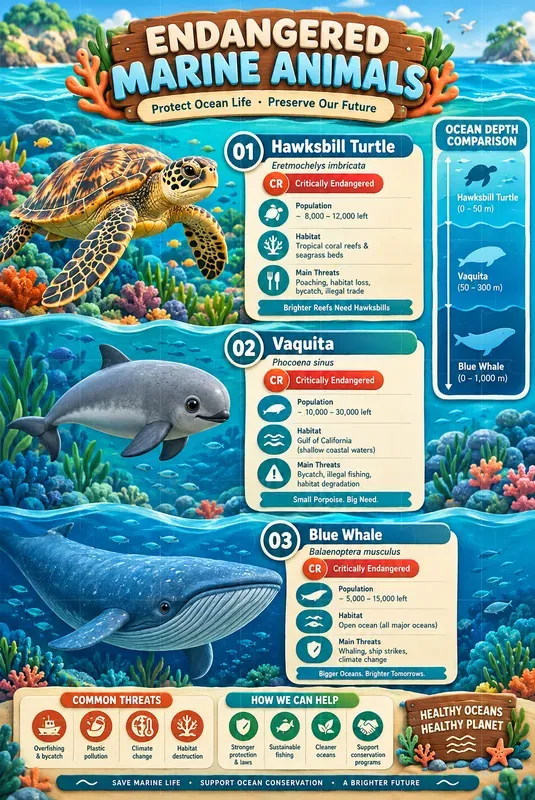 Endangered Animals Charts