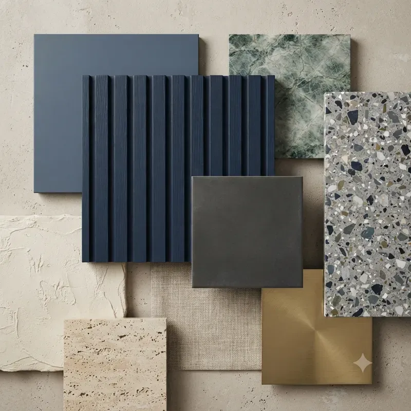 Interior Material Color Moodboards
