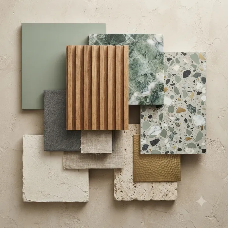 Interior Material Color Moodboards