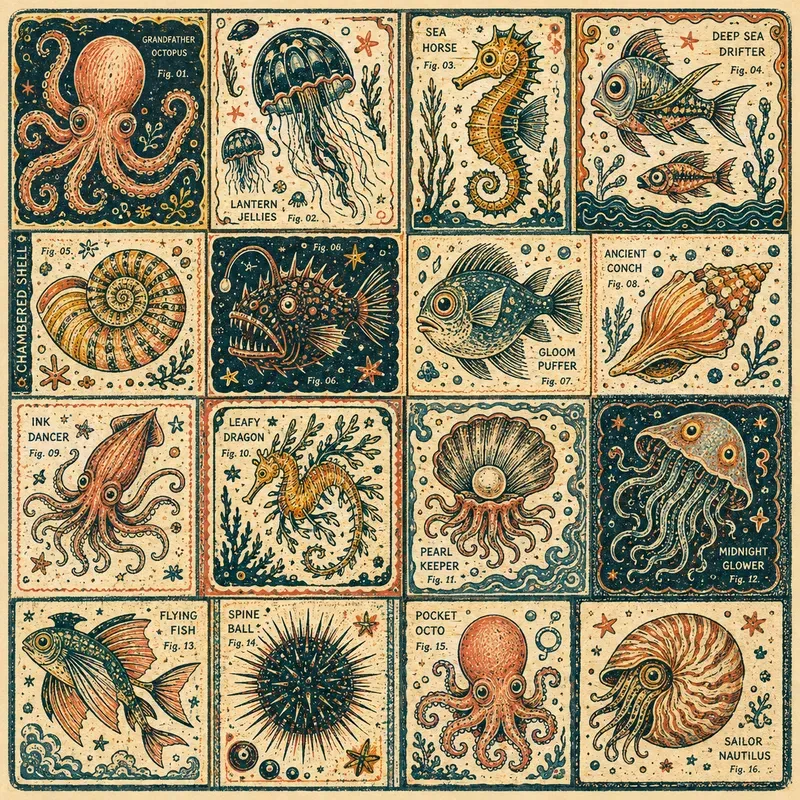 Handcrafted Vintage Glyph Atlases