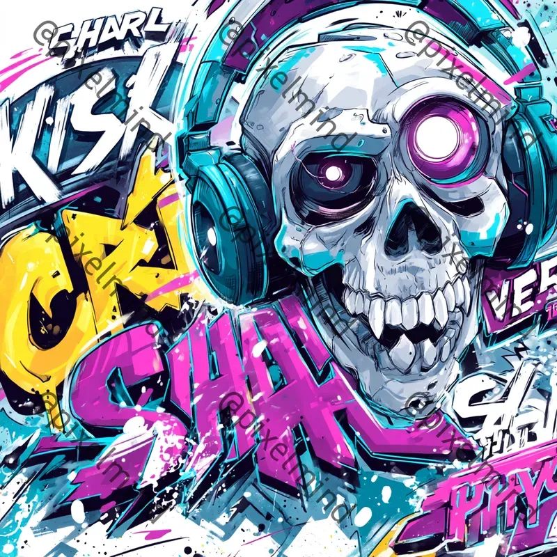 Futuristic Heavy Metal Tshirt Art
