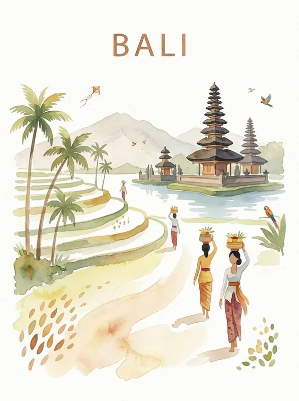 Soft Watercolor Travel Posters
