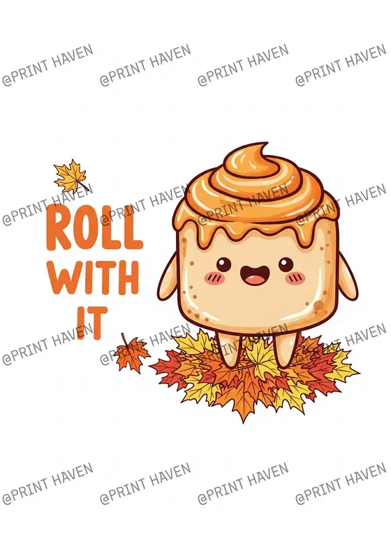 Autumn Food Print Designs For Apparel