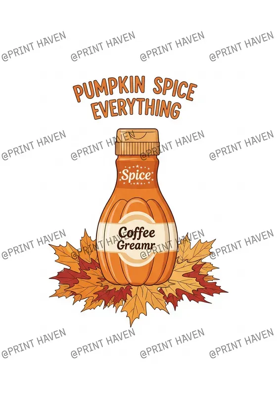 Autumn Food Print Designs For Apparel