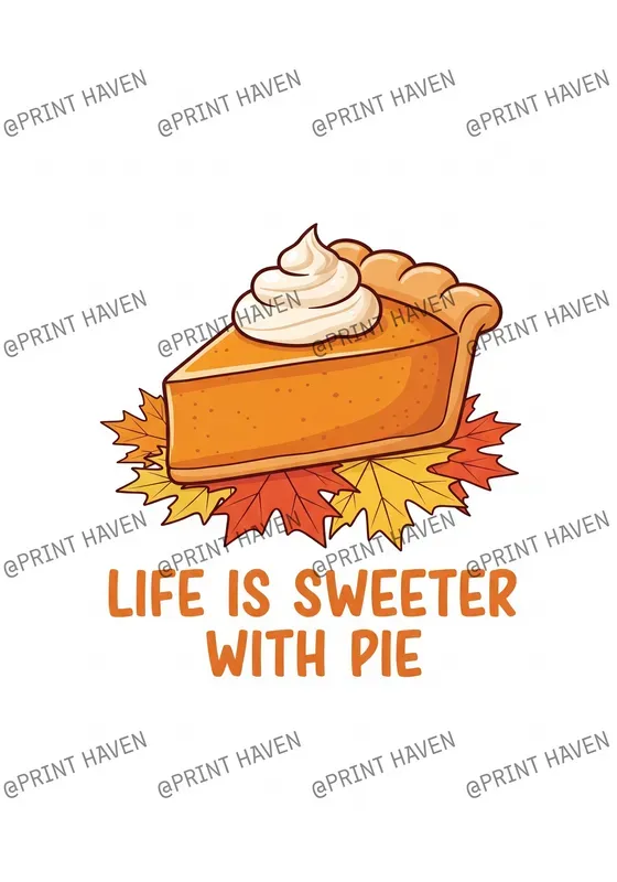 Autumn Food Print Designs For Apparel