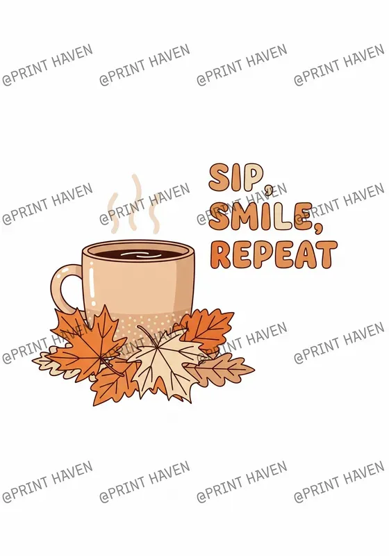 Autumn Food Print Designs For Apparel