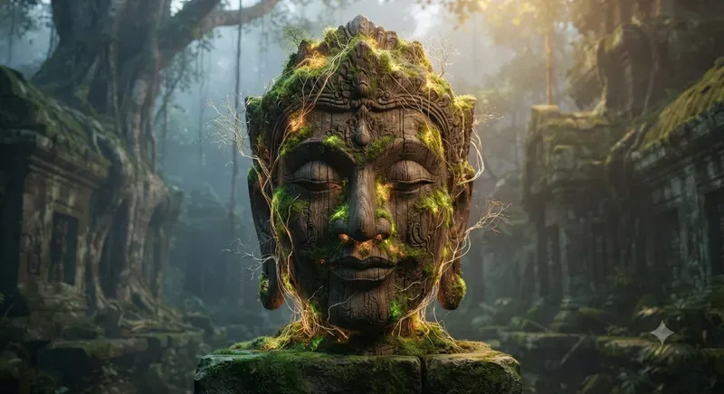 Surreal Thai Khon Mask Persona Art