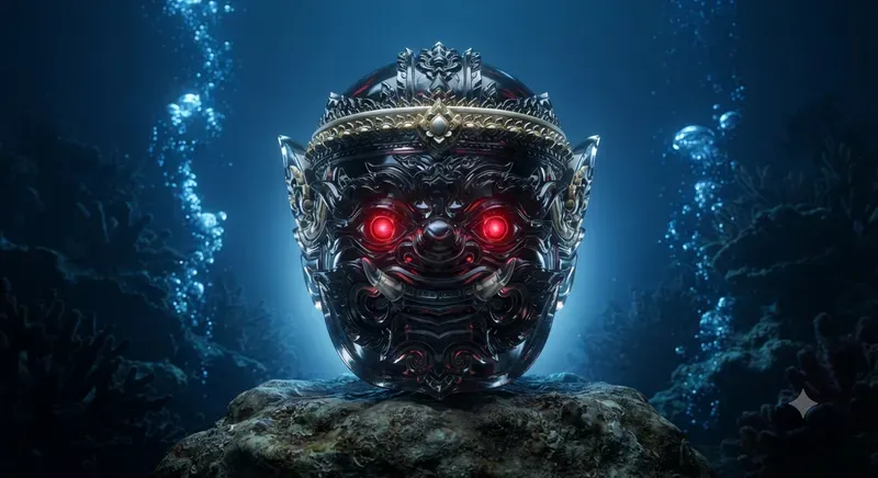 Surreal Thai Khon Mask Persona Art