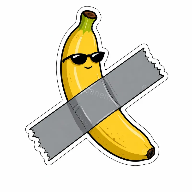 Parodies Of Maurizio Cattelans Stickers
