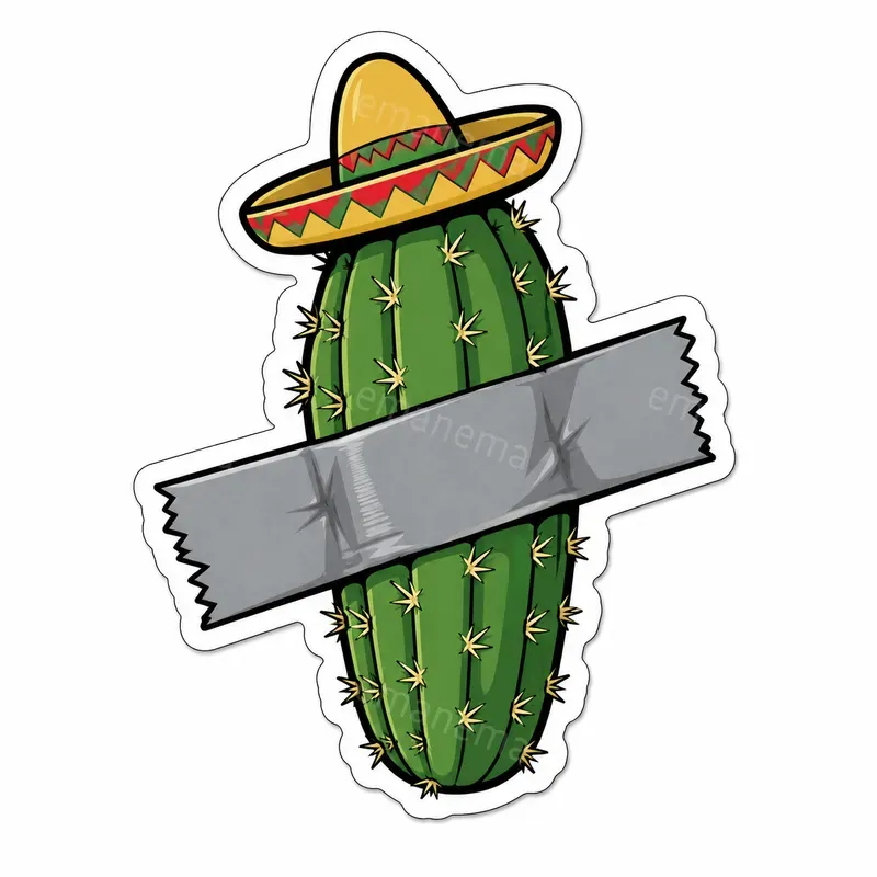 Parodies Of Maurizio Cattelans Stickers