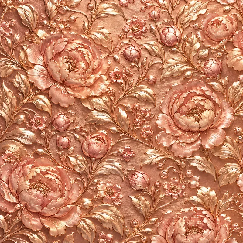 Luxury Embossed Metallic Foil Textures