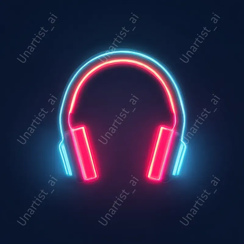 Minimalistic Neon Gaming Icons