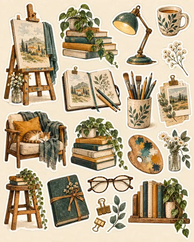 Bookshop Reading Stickers