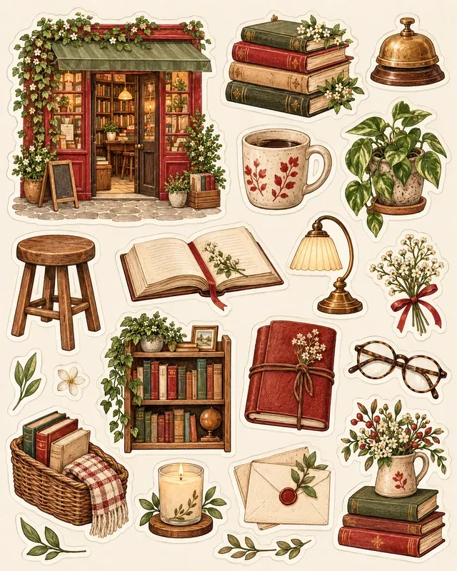 Bookshop Reading Stickers