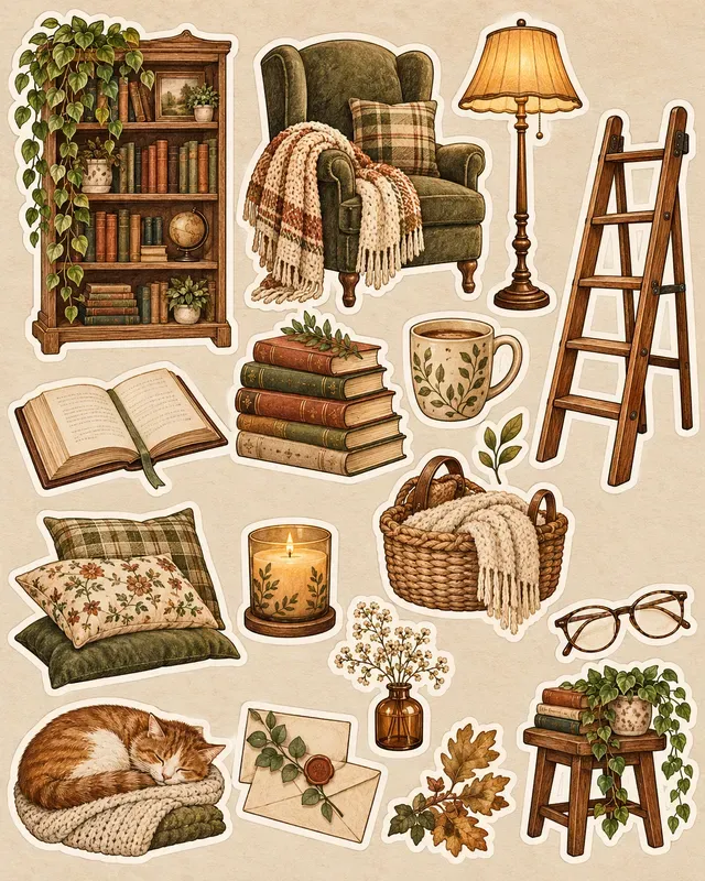 Bookshop Reading Stickers