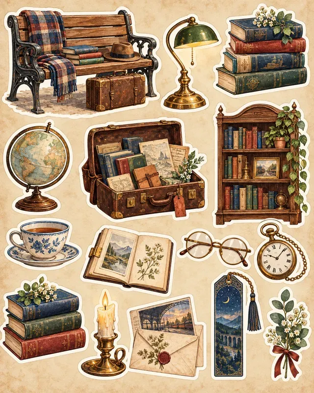 Bookshop Reading Stickers