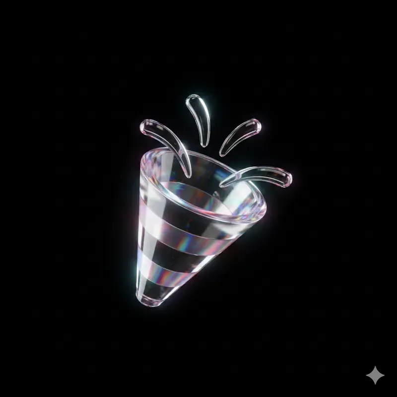 Prismatic Glassmorphism 3D Icons