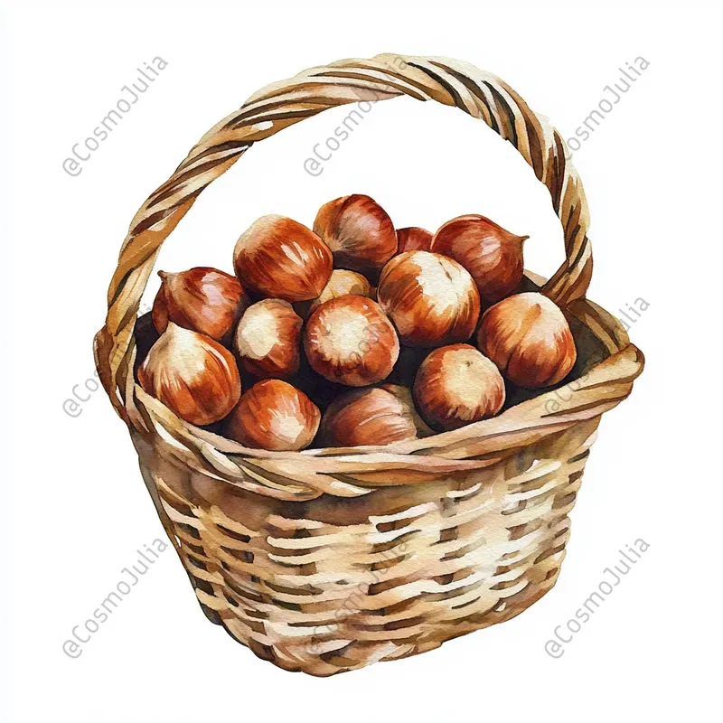 Autumn Harvest Watercolor Cliparts