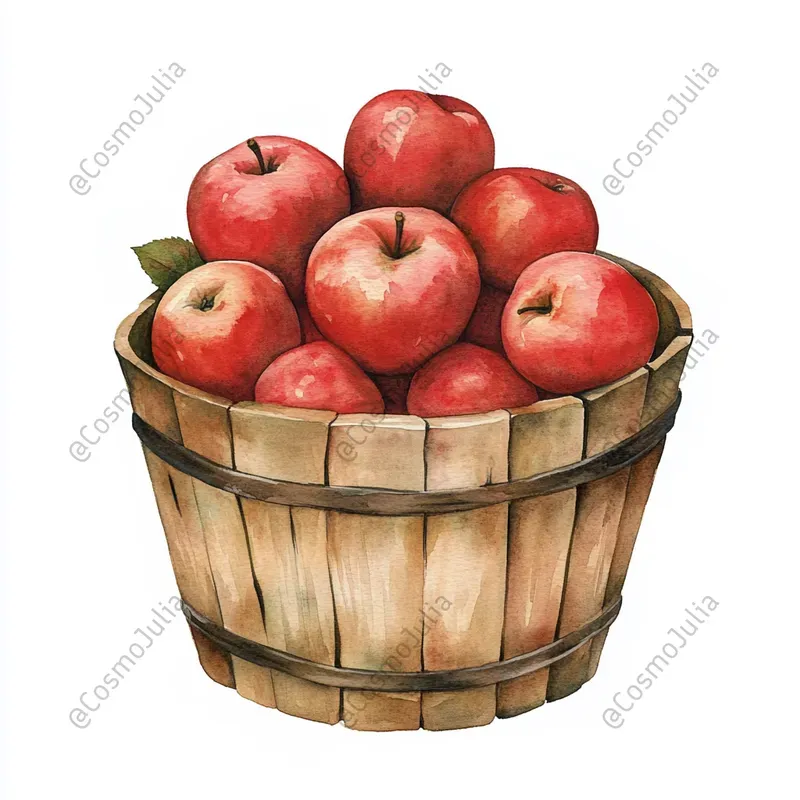 Autumn Harvest Watercolor Cliparts