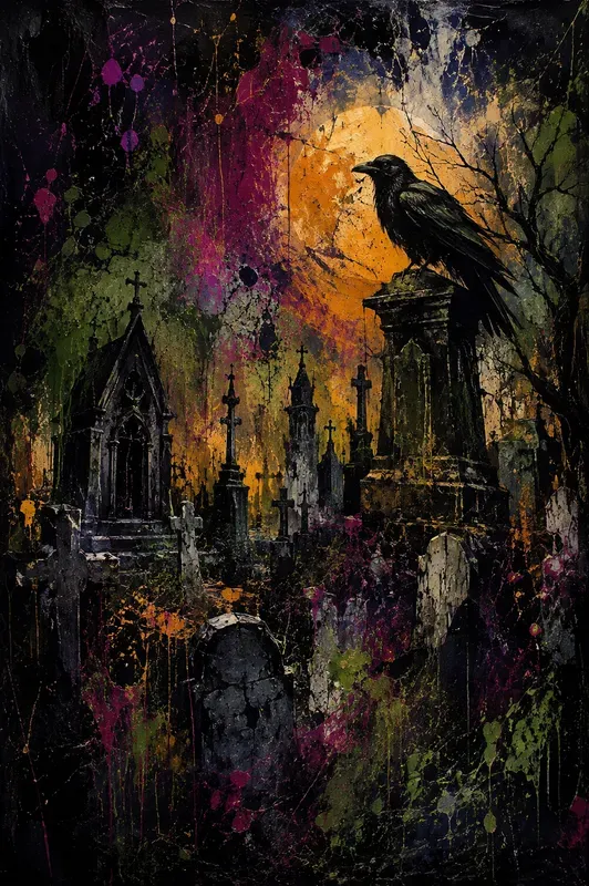Premium Abstract Halloween Wall Art