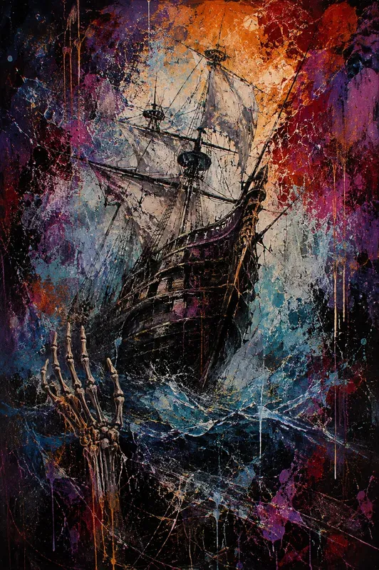 Premium Abstract Halloween Wall Art