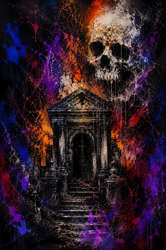 Premium Abstract Halloween Wall Art
