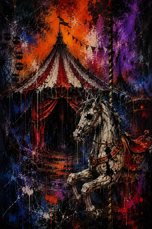 Premium Abstract Halloween Wall Art
