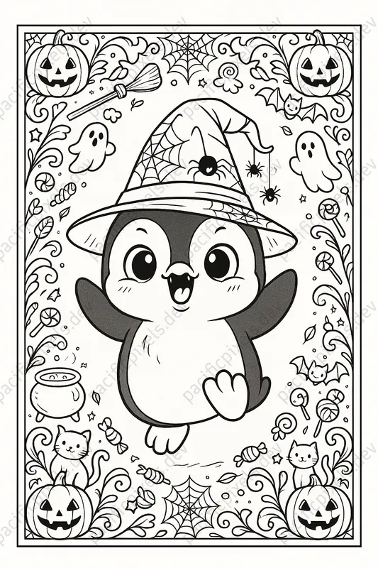 Kdp Halloween Cute Animal Coloring Pages