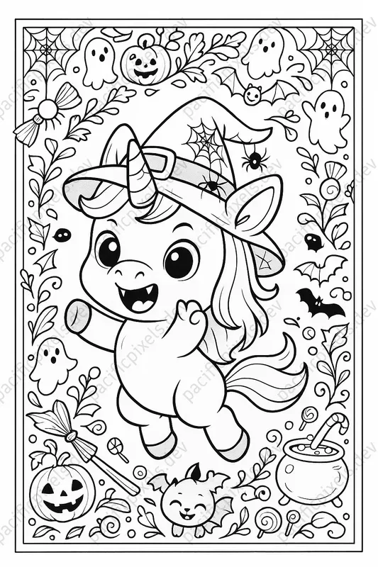 Kdp Halloween Cute Animal Coloring Pages