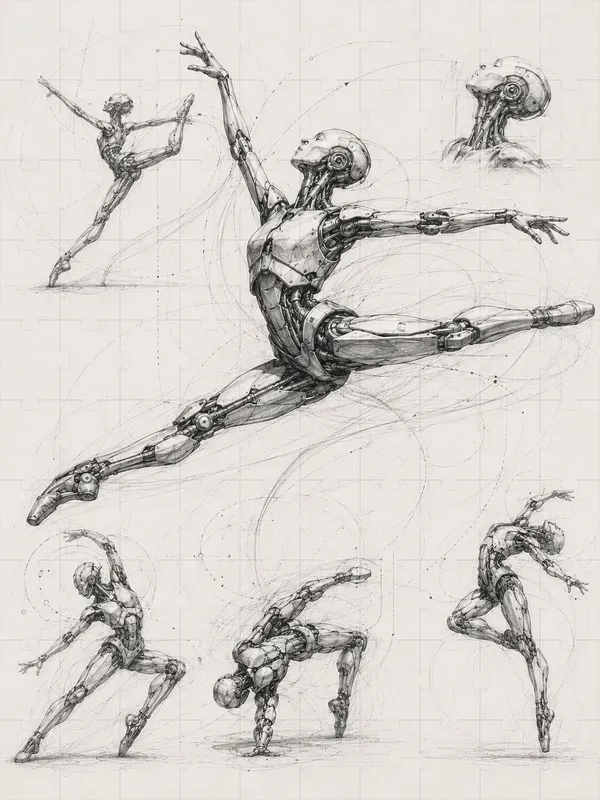 Dance In Motion Sketch Posters