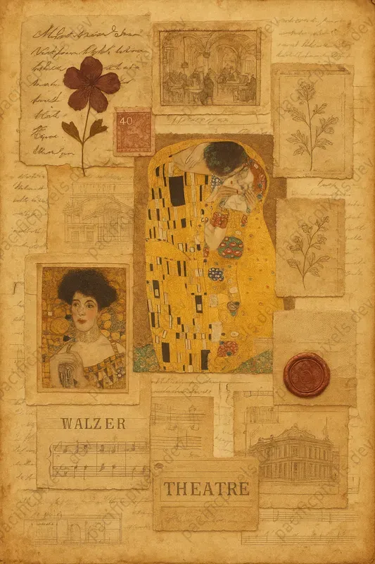 19th Artistic Vienna Junk Journal Pages