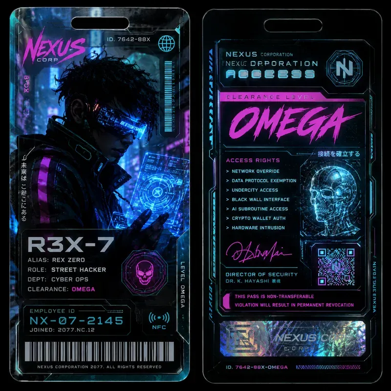Retro Media Id Card Creators