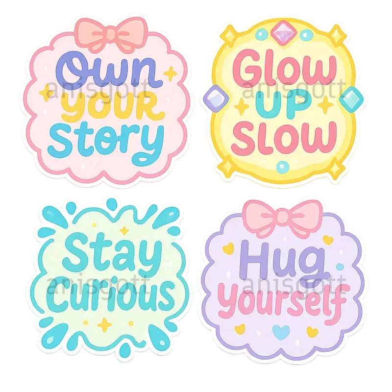 Cute Motivational Quotes Sticker Sets