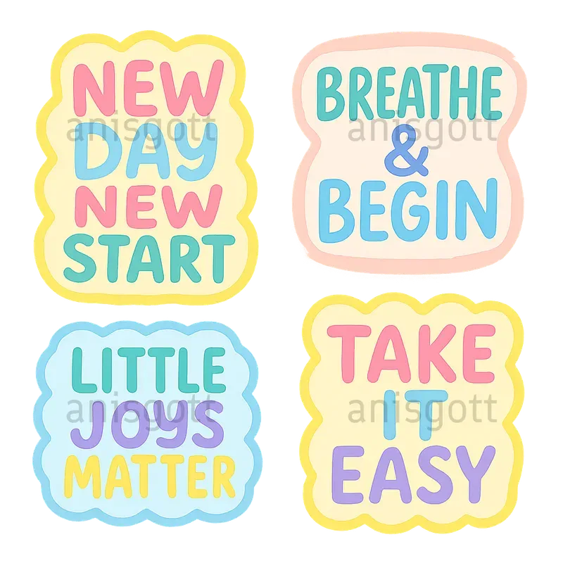 Cute Motivational Quotes Sticker Sets