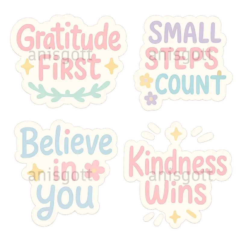 Cute Motivational Quotes Sticker Sets
