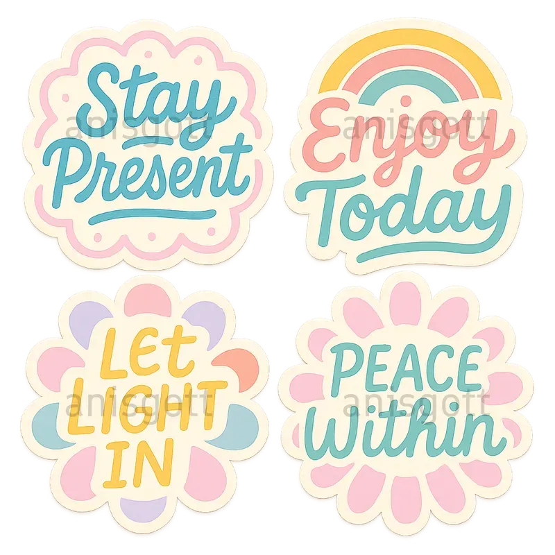 Cute Motivational Quotes Sticker Sets