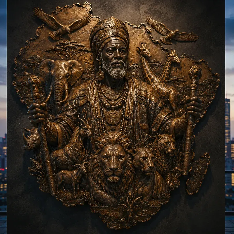 Afrocentric Relief Wall Art