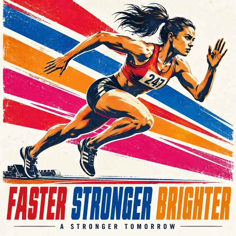 Dynamic Retro Sports Poster Creators