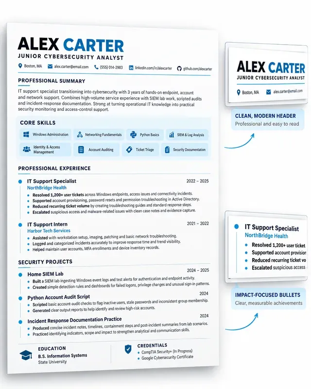 Onepage Resume Career Profiles
