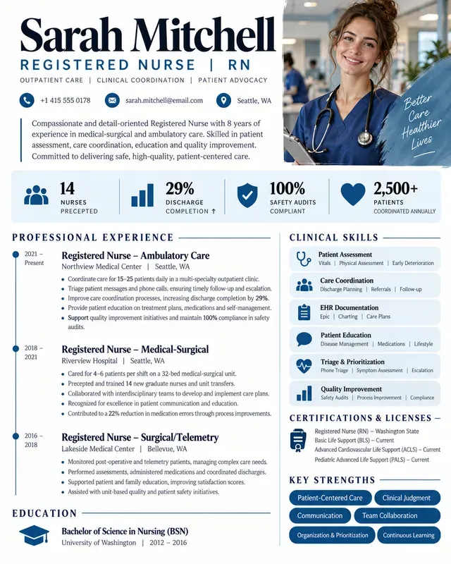 Onepage Resume Career Profiles