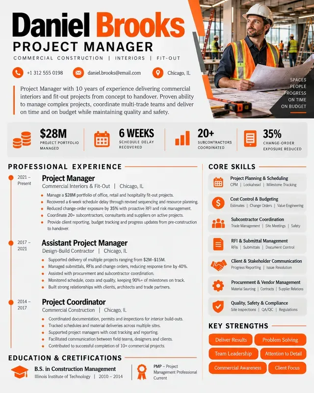 Onepage Resume Career Profiles