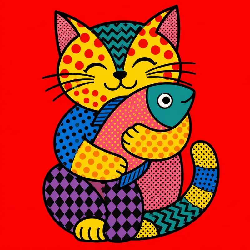 Bold Pop Art Pattern Illustration Kits