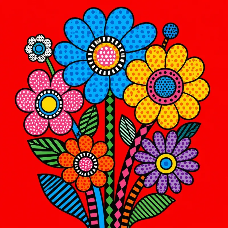 Bold Pop Art Pattern Illustration Kits