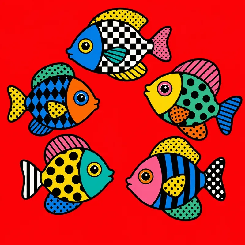 Bold Pop Art Pattern Illustration Kits