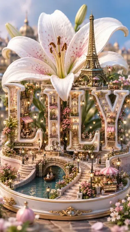 Miniature Flower City Typographies