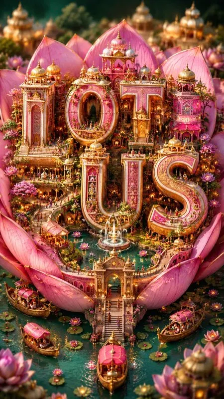 Miniature Flower City Typographies