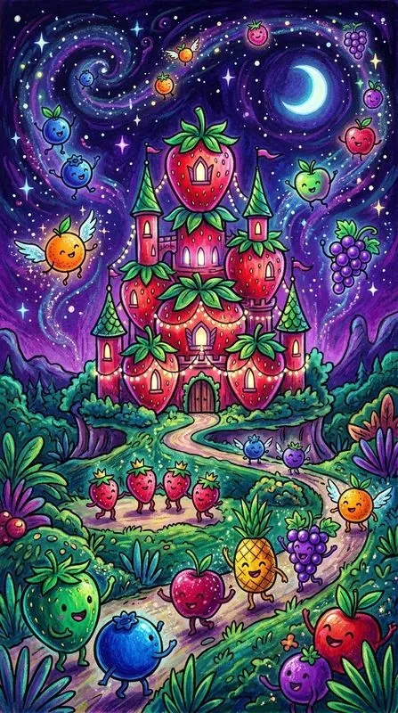 Magical Moving Fruit Kingdoms Art