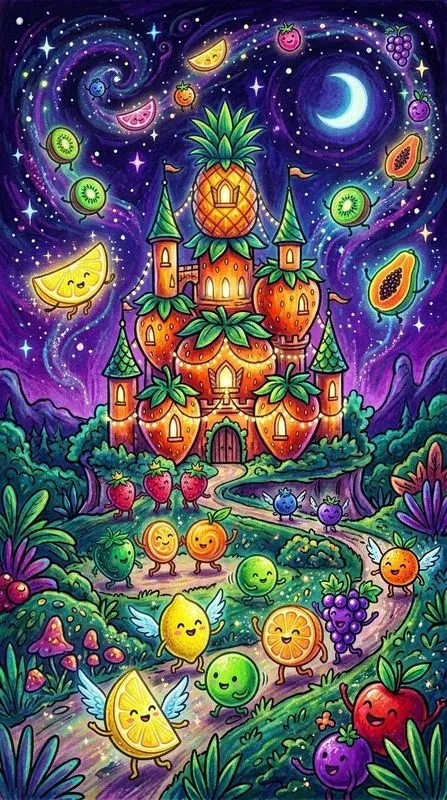 Magical Moving Fruit Kingdoms Art