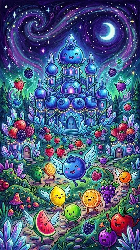 Magical Moving Fruit Kingdoms Art